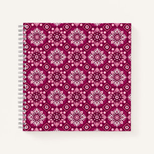 Carnet Élégant motif floral de Boho Vintage