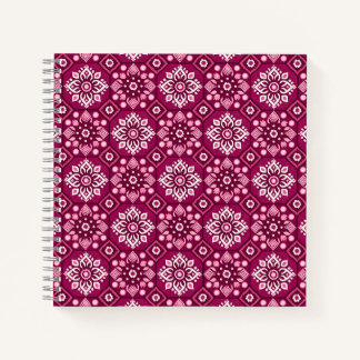 Carnet Élégant motif floral de Boho Vintage