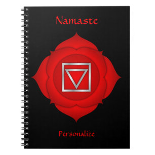 Carnet Élégant Namaste Red Root Chakra Personnaliser