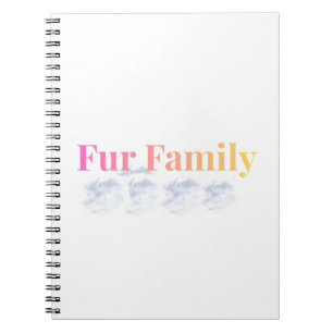 Carnet élégant pour amoureux d'animaux Fur Family