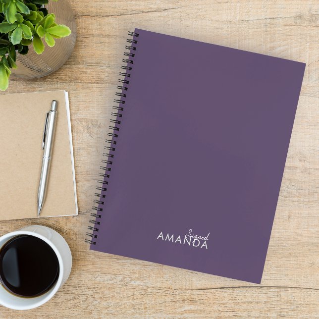 Carnet Elégant Purple Appréciation de l'enseignant (Créateur téléchargé)