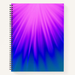 Carnet Élégant rose et bleu Abstrait