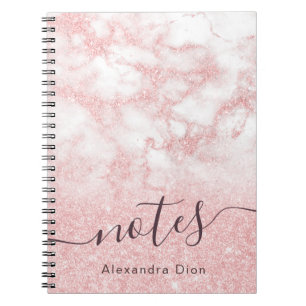 Carnet Elégant rose rose rose rose parties scintillant ma