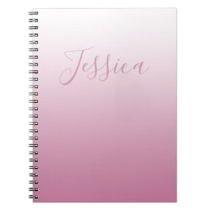 Carnet Élégant Script & Rose (toute couleur) Ombre modifi