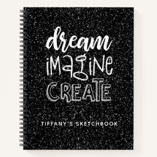 Carnet Elégant Sketchbook Artiste Parties scintillant Noi