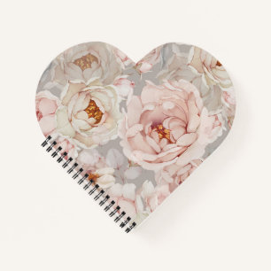 Carnet Élégant tourbière florale
