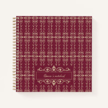Élégant Tourbillon Floral Bourgogne & Or Personnal