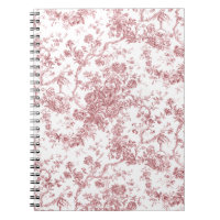 Élégant Vintage Français gravé Floral Toile-rose