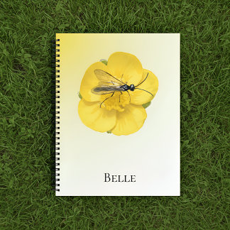 Carnet Elegant Yellow Floral Notebook