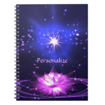 Elégant Zen Purple Cristal Lotus Flower