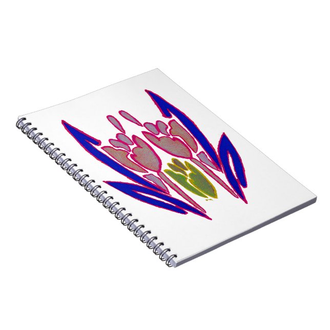 Carnet Elégante aquarelle Rose Imprimer (Côté Droit)