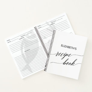 Carnet Elégante Fête des mariées de calligraphie noire