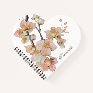 Carnet Elégante florale de couleur d'eau