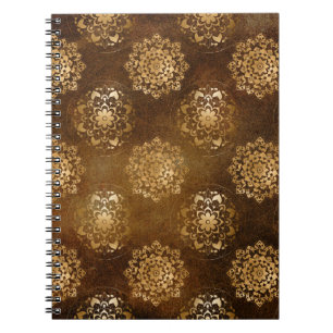 Carnet Elégante Gold Foil et Black Indian Mandala