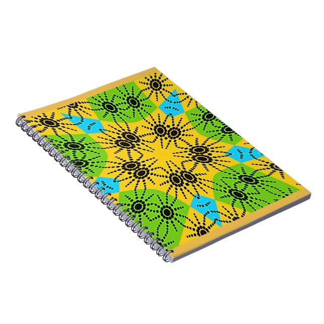 Carnet Elégante impression vectorielle africaine Spider M (Côté Droit)