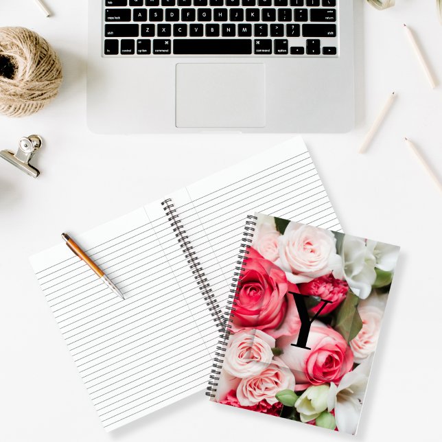 Carnet Élégante lettre initiale personnalisée Y Monogramm (Créateur téléchargé)