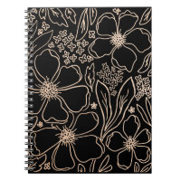 Elégante ligne dorée fleur motif iPad air cove