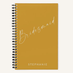 Carnet Élégante minimaliste Jaune minimaliste pour domest