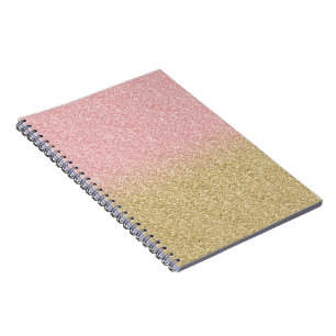 Carnet Élégante Parties scintillant Gold et Rose Gold S
