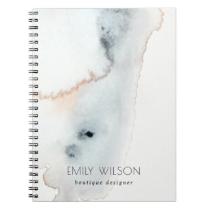 Carnet Elégante plage d'aquarelle bleu Aquarelle Aquarell