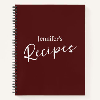 Carnet Élégante recette minimaliste de Bourgogne