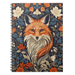 Carnet Elégante Renard Rouge Face Forêt Faune