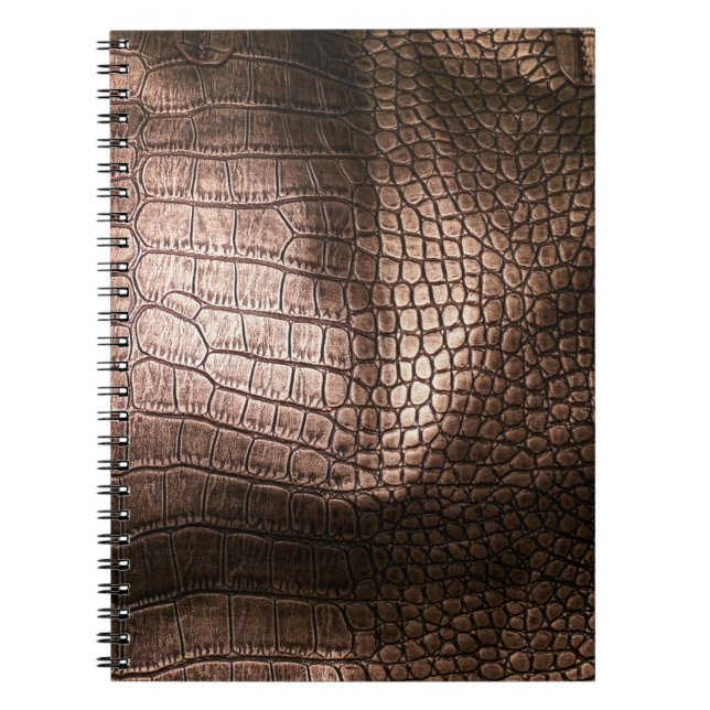 Carnet Elégante texture en cuir du soir. (Devant)
