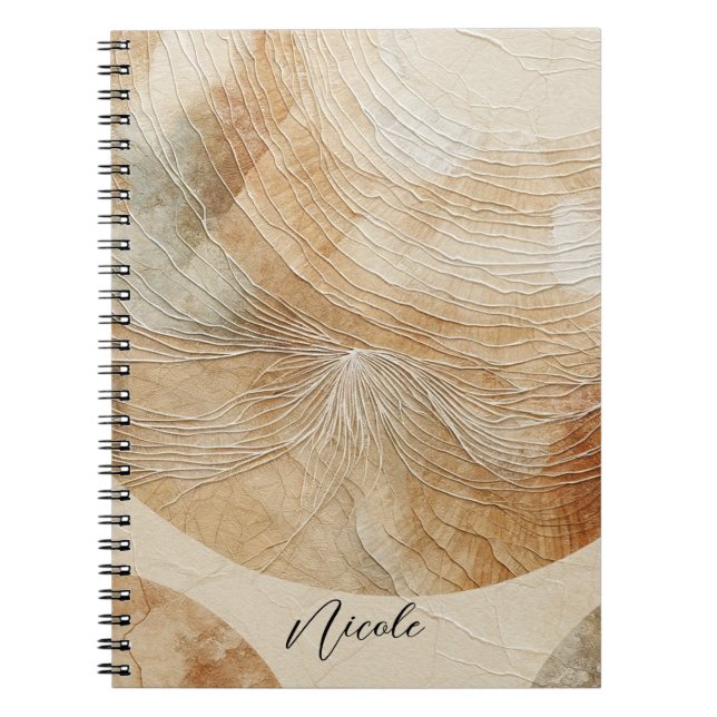 Carnet Élément bohème bohème neutre aéré naturel (Devant)