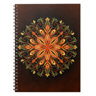 Carnet Élément de feu Mandala - Créateur de flamme kaléid