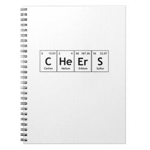 Carnet Éléments de mots de Tableau périodique de chimi