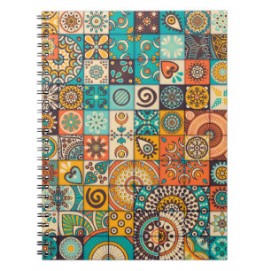 Carnet Éléments décoratifs : Motif Vintage à main