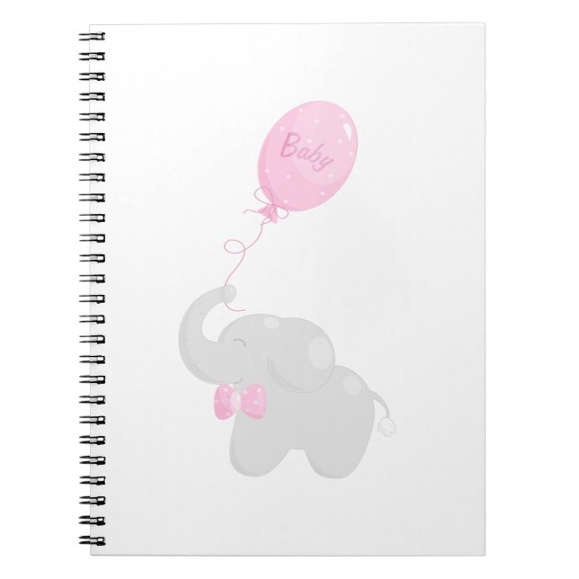 Carnet Eléphant avec ballon (Devant)