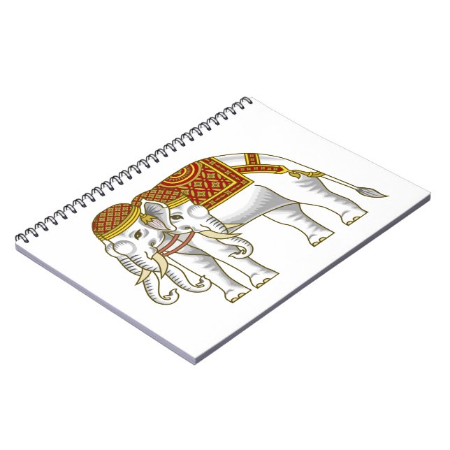 Carnet Elephant blanc thaïlandais Erawan (Côté gauche)