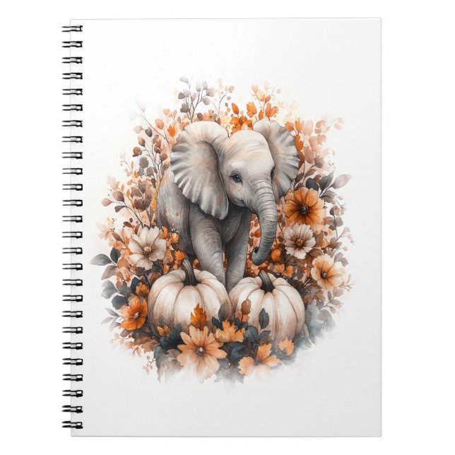 Carnet Elephant Citrouille du pays de chemise (Devant)