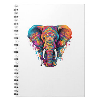 Carnet Eléphant coloré