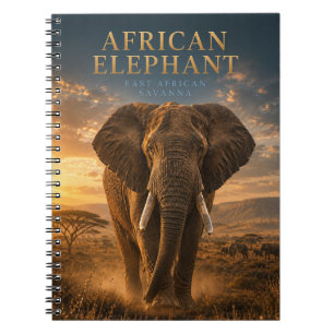 Carnet Éléphant d'Afrique Savane ANIMAUX