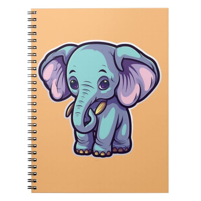 CARNET ÉLÉPHANT DE CARTOON (Devant)