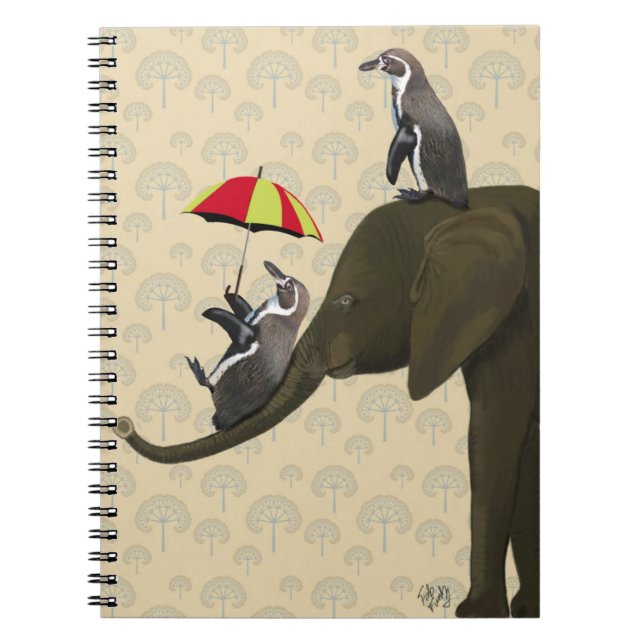 Carnet Éléphant et pingouins (Devant)