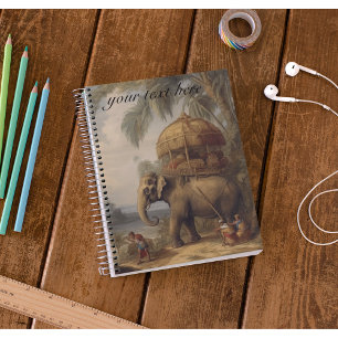 Carnet Éléphant Impérial Personnalisé & Howdah Royal