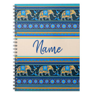 Carnet Éléphants bleus Personnalisés