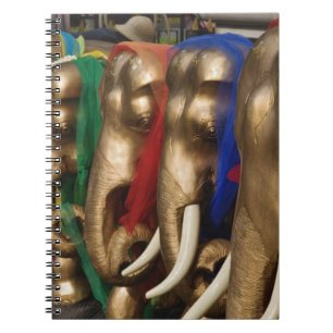 Carnet Éléphants dorés