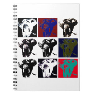 Carnet Éléphants Pop Art