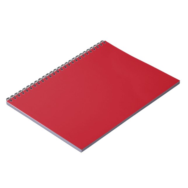 Carnet Élever votre design un Arrière - plan rouge et bla (Côté gauche)