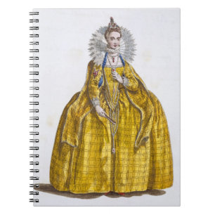 Carnet Elizabeth I (1530-1603) (gravure colorée)