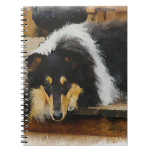 Carnet Elle Attend Tri Color Collie