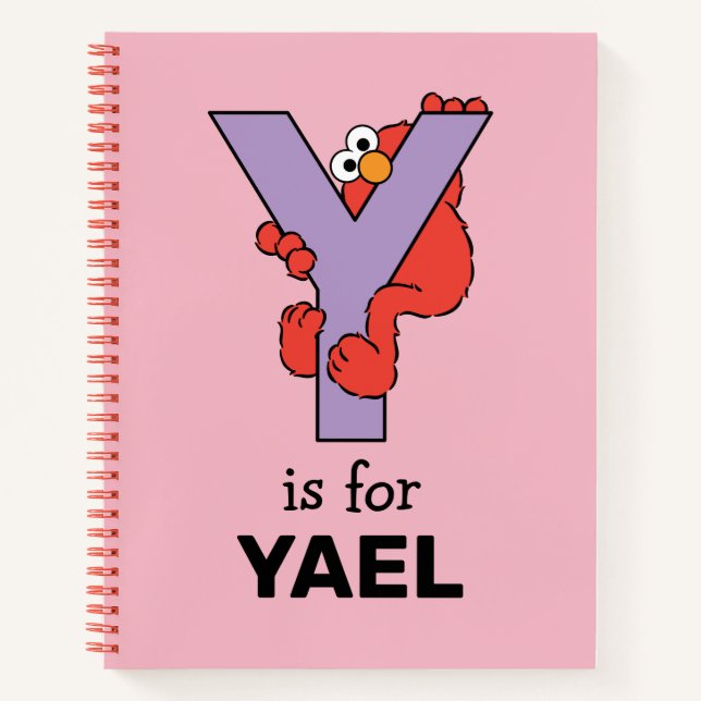 Carnet Elmo Alphabet | Y Violet (Devant)