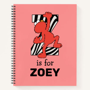 Carnet Elmo Alphabet Z Zebra