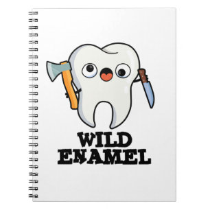 Carnet Émail sauvage mignonne Animal Dent Pun