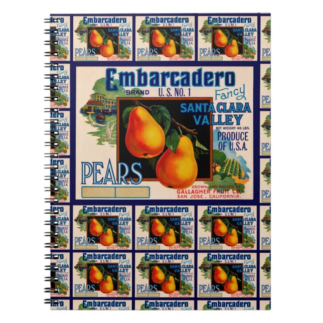 Carnet Embarcadero Pears multi-print (Devant)