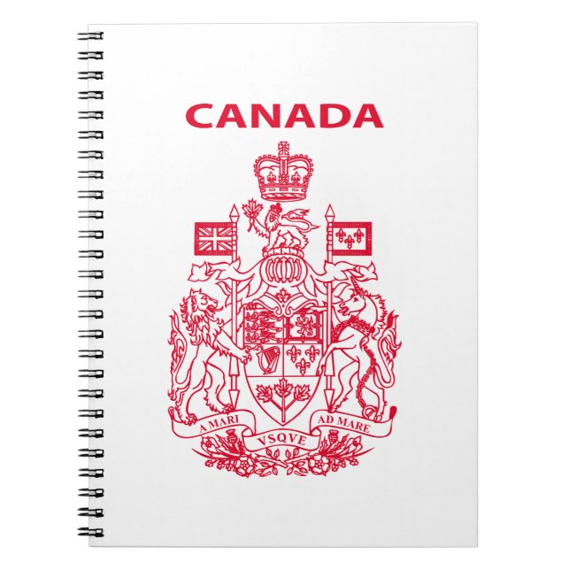 Carnet emblème national du Canada (Devant)